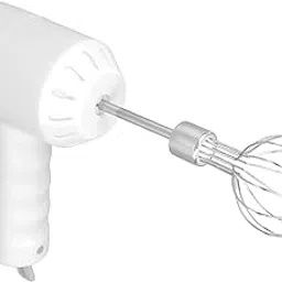 Cordless Eggbeater, Non Slip Ergonomic Handle Portable Stainless Steel USB Rechargable Cordless Hand Mixer with 2 Stir Sticks for Home Kitchen (White)-picture-52