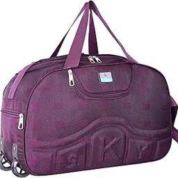 Skyline 60L Duffle Bag 21 inch Ideal for Travel Perfect for Men & Women (Purple)-picture-12