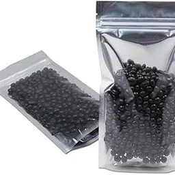 DEERA Semi-Silver Ziplock Stand Up Pouch – 100x170mm – 50g – Reusable Airtight Packaging Bag – Pack of 100-picture-13