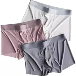 SAJIVAN Enterprise Men's ice Silk Underwear Seamless Underwear, Summer ice-Feel Breathable Boxer Shorts Multicolor-picture-33