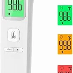 Viproud No-Touch Infrared Thermometer - Forehead & Object, Fast & Accurate Results, Fever Alarm, Easy-to-Use, LCD Display, Reusable, Adults & Kids-picture-28