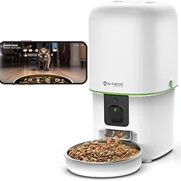 HI-Focus Automatic Pet Feeder with Camera - 5G WiFi App Control, 1080p HD Video, 2-Way Audio, 4L Cat & Dog Food Dispenser, Easy to Use and Clean, Timed Pet Feeder-picture-14