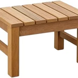 Metal Touch Solid Wood Step Stool, 37x24x18 cm, Mango Wood, Slatted Design, Light Brown (1)-image-43