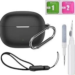 Reiox Silicone Case Cover Compitable for Realme Buds T200 Lite | T200X (Black.)-picture-15