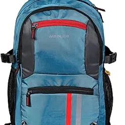 m medler Vortex Large 35 L Waterproof Laptop Backpack With Raincover and Reflective Strip - Blue-picture-24