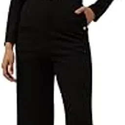 beatnik Women’s Black Long Sleeve Belted Jumpsuit – Elegant Party & Casual One-Piece Outfit-picture-58