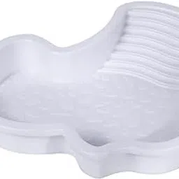 VELURA Reptile Bathing Pool with Ramp Turtle Basin for Pet Supplies Frogs Tortoises White|Reptile Supplies|1 Reptile Water Dish |Pet Supplies-image-7