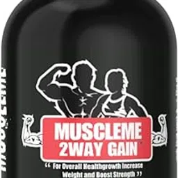 MUSCLEME 2Way Gain Weight Gainer Supplement – High-Calorie Mass Gainer for Muscle Growth, Strength & Healthy Weight Gain – Men & Women Protein Powder (Pack 1)-image-1