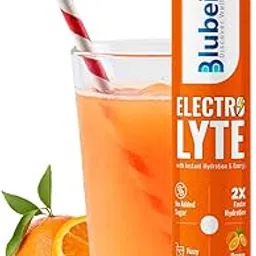Blubein Electrolyte ++ Effervescent tablets | Instant Hydration | Energy Booster| Orange Flavour | Pack of 1 | 20 Tablets (Orange)-picture-45