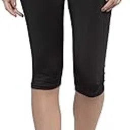 Solid Black Gym Pants/Yoga Pants/Leggings/Tights (Active Wear) for Women and Girls (80% Nylon 20% Spandex) (Comfort Fit) (Pants Only)-image-2