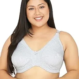 curvy love Women’s Cotton Non-Padded Non-Wired Full Coverage Bra | Comfortable Adjustable Strap Everyday Bra for Women & Girls -Pack of 1-picture-27