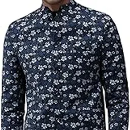 showoffff SHOWOFF Men's Mandarin Collar Grey Printed Blazer-SOBLZ-258_Grey-picture-38