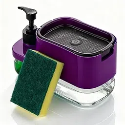 NYVAAS 3-in-1 Soap Dispenser for Kitchen & Bathroom | Liquid Soap, Lotion & Dish Wash Dispense - Easy Pump, Leak-Proof, Refillable Storage Bottles for Home & Office (Random Color)-picture-30