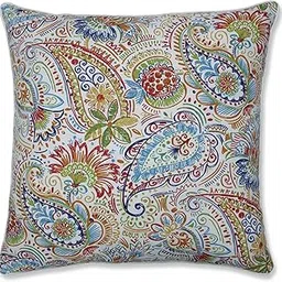 Pillow Perfect Outdoor | Indoor Gilford Festival 25-inch Floor Pillow, Blue 25 X 25 X 5-picture-32