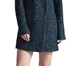 only Women's Polyester Blend Double Breasted Long Coat-picture-41