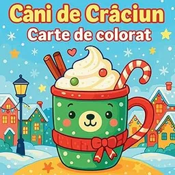 Căni de Crăciun - Carte de colorat image 1