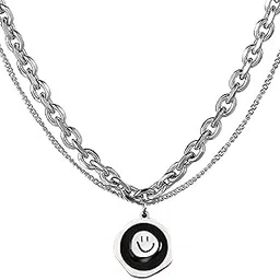 Salty Alpha Anti Tarnish Stainless Steel Novabraid Bold Locket Neck Chain for Men | Stylish Pendant Necklace | Jewellery Accessories for Boys | Minimal Jewelry | Gifts for Boyfriend & Husband-image-42