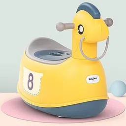 Baybee Ponyta Potty Seat for Kids, Baby Potty Training Seat Chair with Cushion Seat, Closing Lid, Support Handle and Removable Bowl | Toilet Seat for kids | Baby Potty Seat for 0 to 5 Years (Yellow)-picture-11