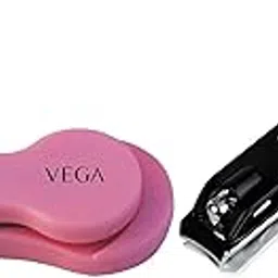 Vega Baby Nail Clipper, pink/blue, 16 g & VEGA Large Nail Clipper (Black) (LNC-03)-image-31