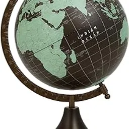 GLOBE DADDY Rotating Single Joint Globe 8 Inch with Heavy Metal Stand and Black and green Colour for Office Decor and Decorations items,Café Décor, Birthday, Party Gifts and Anniversary.-picture-19
