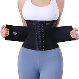 PQWEUU Abdominal Belt Adjustable Waist Trainer for Fitness Training Postpartum Belly Wrap and Recovery Belt Abdominal Belt Postpartum Sweat Belt for Men and Women-image-84