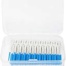 NIMMZ COLLECTION 160pcs Interdental Brush Toothpick Dental Tooth Flossing Head Oral Dental Hygiene Flosser Toothpick Cleaners Oral Dental Teeth Flossing Blue-picture-56