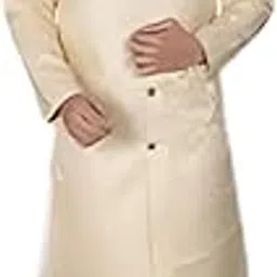 xepon Mens Ethnic Wear Cream Traditional Indo Western Set-picture-10