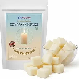 Glueberry AA+ Premium 100% Pure Soy Wax Chunks, 1kg Natural Wax for Candle Making, DIY Crafts, Clean-Burning, Chemical-Free image 1