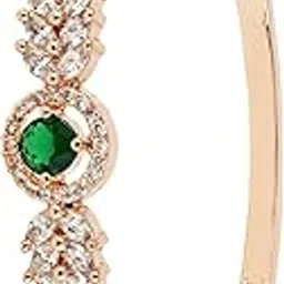i jewels Stylish Rose Gold Plated Cubic Zirconia American Diamond Adjustable Bracelet For Women-picture-48