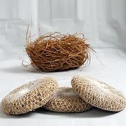 MAILEE Herbal Handmade Vetiver Ramacham Natural loofah (Khus) Bath Scrubber(pack of 3)-picture-16