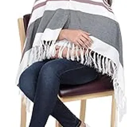 Lulamom Lula Mom Feeding Shawl Breast Feeding Shawl, Nursing Cloak, Innovative Shape-Changing Poncho (Maroon),1 Count-picture-12