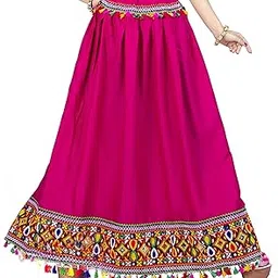 diamo Heavy Lace Border Work Ethnic Long Skirt-picture-17