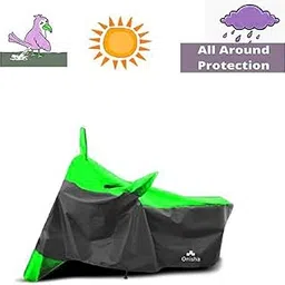 Nishi �- Avon E-Lite Bike Cover with Waterproof and Dust Proof Premium Multi-Colored Matty Fabric (Green Cover On)-picture-11