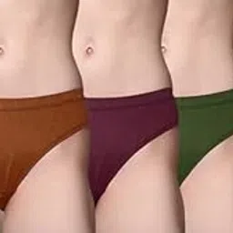 Womens Panty Cotton Plain Panty Brief (Pack of 4)-image-15