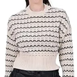 Women's Cotton Full Sleeve Loose Knit Sweater-image-46