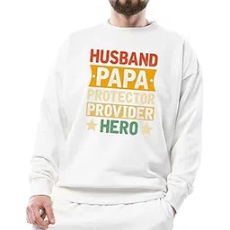 seek buy love Husband Papa Protector Provider Hero Unisex Sweatshirt, Dad Gift, Father's Day Premium, Family Hoodie, Men's Apparel, Casual Wear-picture-34