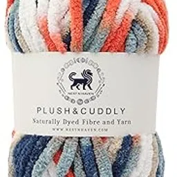 NESTNHAVEN, Plush & Cuddly, Chenille Yarn Supersoft Knitting Wool Ball, (1 Ball/100 Gram Each) Multi Colour Ball Suitable for Craft, Babywear, Baby Blankets, 5 Bulky, Shade no - NNHB022-image-64