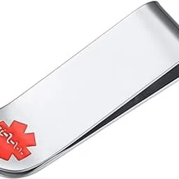 faithheart Men Wallet Money Clip, Customize Available Best Gift for Father (Send Gift Box), Stainless Steel/Gold Plated Men Minimalist Wallet Charms Money Card Holder image 1