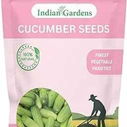 Indian Gardens - Premium Vegetable Seeds | Organic Vegetable Seeds |1 Pack (Cucumber) image 1