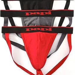 papi Men's 3-Pack Cotton Stretch Jock Strap-picture-25