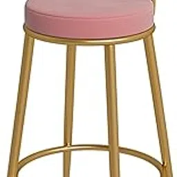 Bar Stools Luxurious Velvet Barstools For Home And Office Stylish Counter Stools Capacity Accent Upholstered Chairs For Dining, Kitchen, And More Soft Seating (Pink)-picture-15