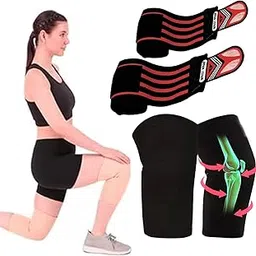 Wrist Band & Knee Cap for Gym Workout Wrist Support for Gym Straps for Hand Band Strap for Man Accessories for Men Workout-image-52