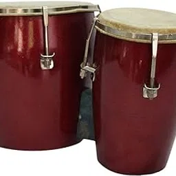 SM sai musical Two Piece Bongo Drum Multicolour-image-2