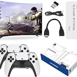 2025 New Edition Wireless Console Retro Video Game M15 for TV- 4K Ultra HD Video Game Console 29000+ Classic Games Dual-Player Setup|2.4G Wireless Game Stick for All Age Group- Black-image-2