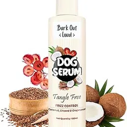 BARK OUT LOUD By Vivaldis - Dog Serum For Tangle-Free, Linseed, Coconut & Grapeseed Oil For Shiny Coats, Anti Frizz Formula To Manage Knots (100 Milliliter)-picture-10