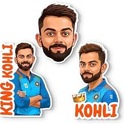 King Kohli Fridge Magnet - 4 Inch, 4mm Thick Acrylic | Virat Kohli Fan Gift | Strong Magnetic Hold for Fridge & Metal Surfaces (King Kohli Set of 3)-picture-14