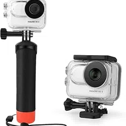 LEWOTE Waterproof Case&Floating Hand Grip Compatible with Insta360 GO 3, Protective Underwater Dive Housing Shell with Bracket Accessories for Insta360 GO 3-image-78