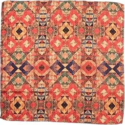 the tie hub Indian Print Silk and Cotton Pocket Square For Men-picture-29