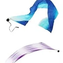 CLUB BOLLYWOOD LICHTS®2 Pairs Veil Poi Throw Balls Imitated Silk Adjustable Belly Dance Combo 7|Clothing, Shoes & Accessories | Dancewear | Adult Dancewear | Belly Dancing-image-50