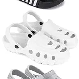 WINGSCRAFT Lightweight,Classic Slider || Sandals with Clogs for Men-Combo(3)-3024-3139-3016-10 Grey-picture-40